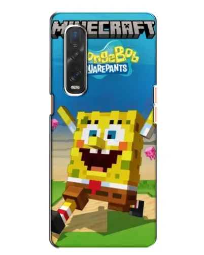 Чохол для OPPO Find X2 з картинкою «Губка Боб Minecraft» Чохол для OPPO Find X2 з картинкою «Губка Боб Minecraft»