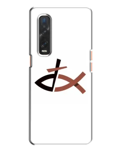 Чехол для OPPO Find X2 с картинкой «Рыба и крест» Чехол для OPPO Find X2 с картинкой «Рыба и крест»