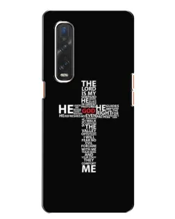 Чехол для OPPO Find X2 с картинкой «Текстовый крест» Чехол для OPPO Find X2 с картинкой «Текстовый крест»