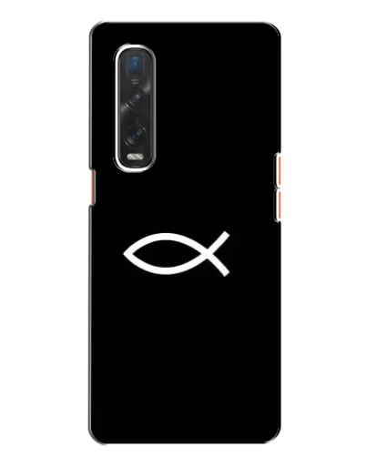 Чехол для OPPO Find X2 с картинкой «Символ рыбы Jesus» Чехол для OPPO Find X2 с картинкой «Символ рыбы Jesus»