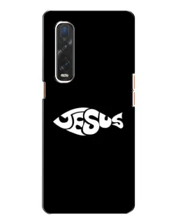 Чехол для OPPO Find X2 с картинкой «Рыба Jesus» Чехол для OPPO Find X2 с картинкой «Рыба Jesus»