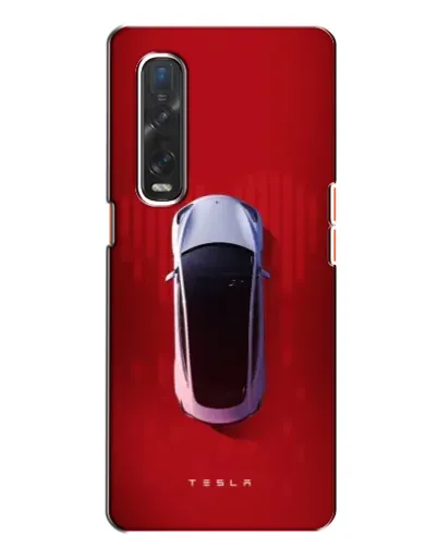 Чехол для OPPO Find X2 с картинкой «Tesla Top View»