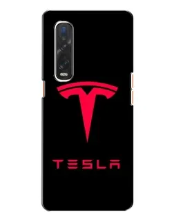 Чехол для OPPO Find X2 с картинкой «Tesla Red Logo»