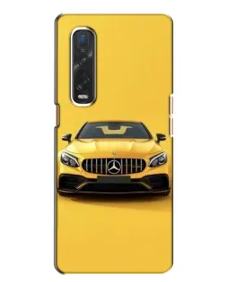 Чехол для OPPO Find X2 с картинкой «Желтый Mercedes GT»