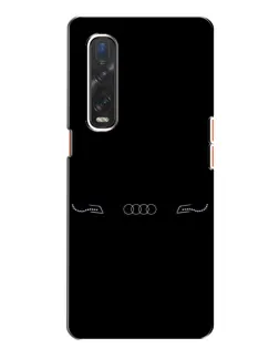 Чехол для OPPO Find X2 с картинкой «Audi — световой подпись» Чехол для OPPO Find X2 с картинкой «Audi — световой подпись»