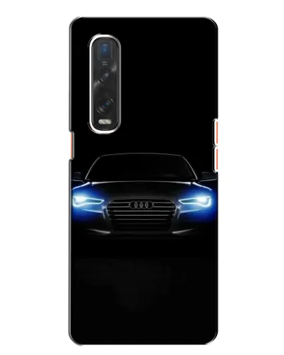 Чехол для OPPO Find X2 с картинкой «Audi в неоне» Чехол для OPPO Find X2 с картинкой «Audi в неоне»
