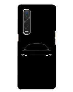 Чехол для OPPO Find X2 с картинкой «Взгляд Audi в темноте» Чехол для OPPO Find X2 с картинкой «Взгляд Audi в темноте»
