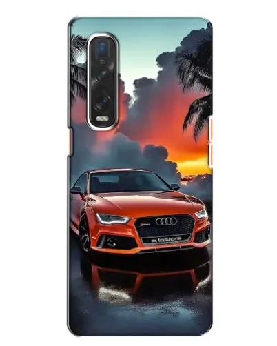 Чехол для OPPO Find X2 с картинкой «Audi — закат» Чехол для OPPO Find X2 с картинкой «Audi — закат»
