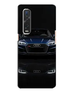 Чехол для OPPO Find X2 с картинкой «Audi — ночное отражение» Чехол для OPPO Find X2 с картинкой «Audi — ночное отражение»
