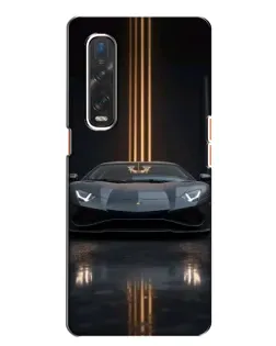 Чехол для OPPO Find X2 с картинкой «Lamborghini золотые линии» Чехол для OPPO Find X2 с картинкой «Lamborghini золотые линии»