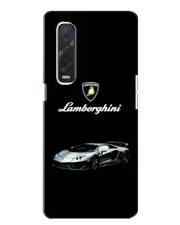 Чехол для OPPO Find X2 с картинкой «Логотип Lamborghini классика»