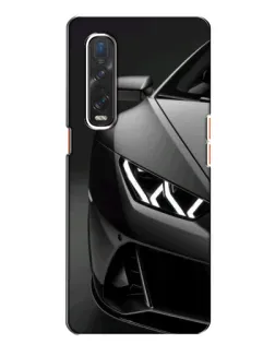 Чехол для OPPO Find X2 с картинкой «Lamborghini фары детализация»