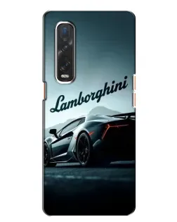 Чехол для OPPO Find X2 с картинкой «Классическая надпись Lamborghini»