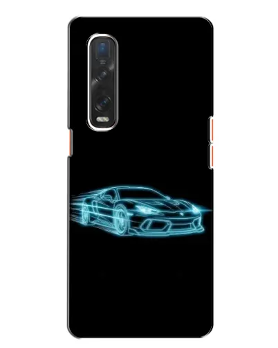 Чехол для OPPO Find X2 с картинкой «Неоновый контур Lamborghini» Чехол для OPPO Find X2 с картинкой «Неоновый контур Lamborghini»