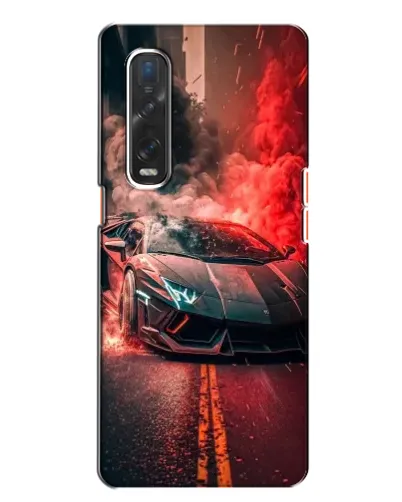 Чехол для OPPO Find X2 с картинкой «Lamborghini красный дым» Чехол для OPPO Find X2 с картинкой «Lamborghini красный дым»