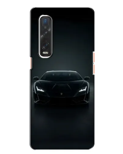 Чехол для OPPO Find X2 с картинкой «Черный Lamborghini Aventador» Чехол для OPPO Find X2 с картинкой «Черный Lamborghini Aventador»