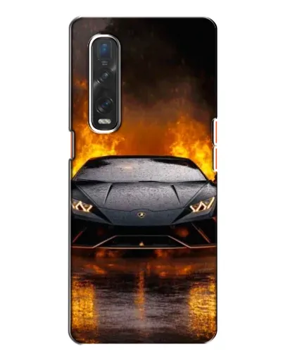 Чехол для OPPO Find X2 с картинкой «Lamborghini в огне» Чехол для OPPO Find X2 с картинкой «Lamborghini в огне»