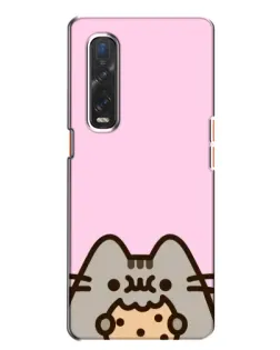 Чохол для OPPO Find X2 з картинкою «Pusheen та печиво»