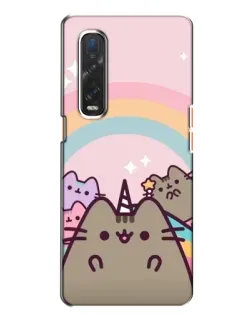 Чохол для OPPO Find X2 з картинкою «Єдиноріг Pusheen»