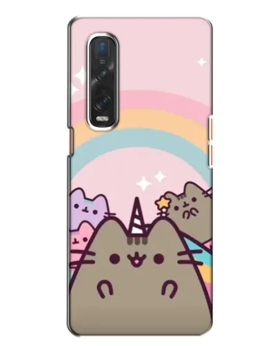 Чехол для OPPO Find X2 с картинкой «Единорог Pusheen» Чехол для OPPO Find X2 с картинкой «Единорог Pusheen»