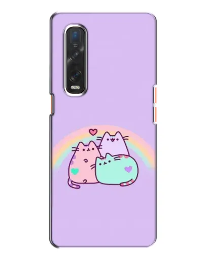 Чехол для OPPO Find X2 с картинкой «Радужные Пушины» Чехол для OPPO Find X2 с картинкой «Радужные Пушины»