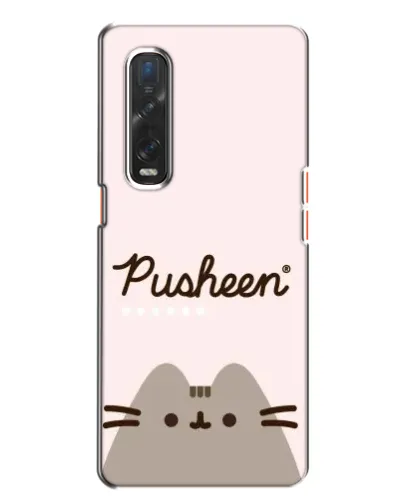 Чехол для OPPO Find X2 с картинкой «Pusheen логотип» Чехол для OPPO Find X2 с картинкой «Pusheen логотип»