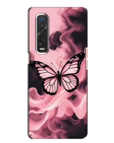Чехол для OPPO Find X2 с картинкой «Бабочка в дыму» Чехол для OPPO Find X2 с картинкой «Бабочка в дыму»