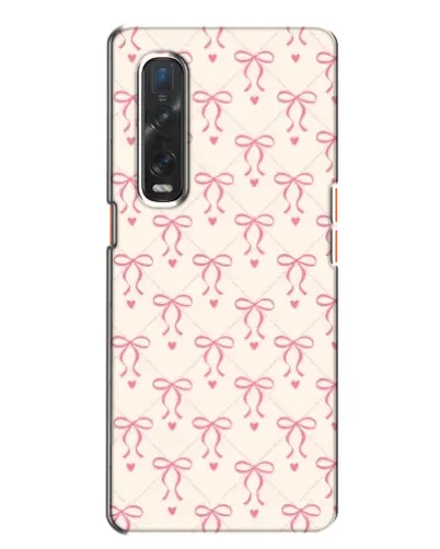 Чехол для OPPO Find X2 с картинкой «Розовые бантики Coquette» Чехол для OPPO Find X2 с картинкой «Розовые бантики Coquette»