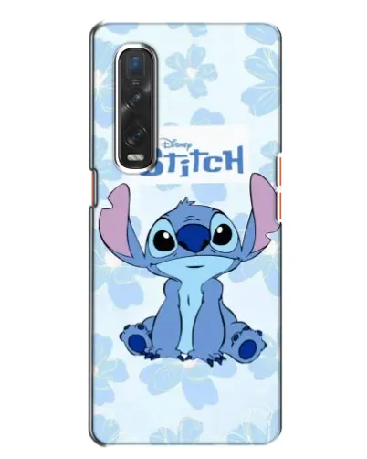 Чехол для OPPO Find X2 с картинкой «Stitch среди цветов»