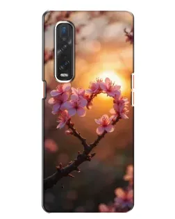 Чохол для OPPO Find X2 з картинкою «Рожевий цвіт сердечко на тлі заходу» Чохол для OPPO Find X2 з картинкою «Рожевий цвіт сердечко на тлі заходу»