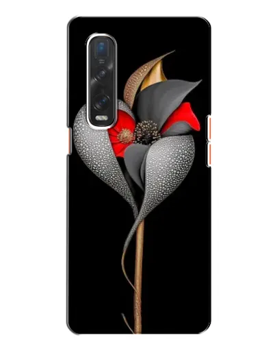 Чехол для OPPO Find X2 с картинкой «Серебряный фантазийный цветок» Чехол для OPPO Find X2 с картинкой «Серебряный фантазийный цветок»