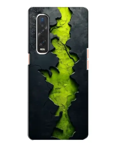 Чехол для OPPO Find X2 с картинкой «Салатовый разлом скалы» Чехол для OPPO Find X2 с картинкой «Салатовый разлом скалы»