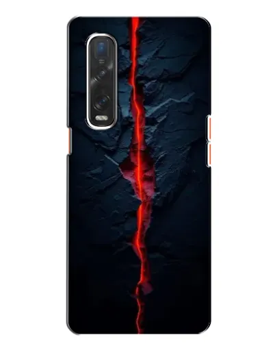 Чехол для OPPO Find X2 с картинкой «Kрасная лавовая трещина» Чехол для OPPO Find X2 с картинкой «Kрасная лавовая трещина»