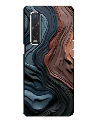 Чехол для OPPO Find X2 с картинкой «Цветные волны каньона» Чехол для OPPO Find X2 с картинкой «Цветные волны каньона»