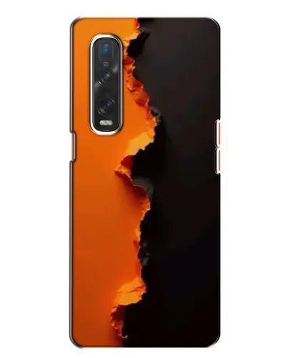 Чехол для OPPO Find X2 с картинкой «Оранжевый разлом» Чехол для OPPO Find X2 с картинкой «Оранжевый разлом»