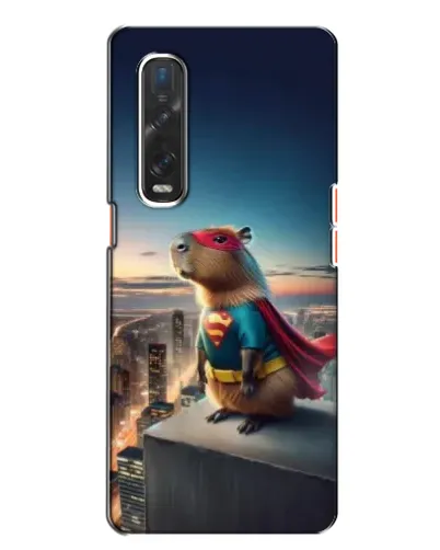 Чехол для OPPO Find X2 с картинкой «Капи-мен супергерой» Чехол для OPPO Find X2 с картинкой «Капи-мен супергерой»