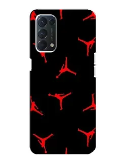 Чехол для OPPO Find X3 Lite с картинкой «Jordan Red Pattern»