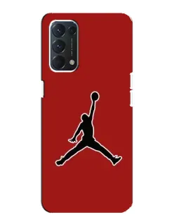 Чехол для OPPO Find X3 Lite с картинкой «Jordan Red Back»