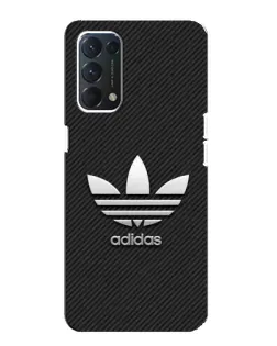 Чехол для OPPO Find X3 Lite с картинкой «Adidas Карбоновая текстура»