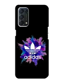 Чехол для OPPO Find X3 Lite с картинкой «Взрыв красок Adidas»