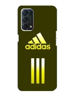 Чехол для OPPO Find X3 Lite с картинкой «Оливковый градиент Adidas»