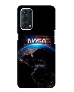 Чехол для OPPO Find X3 Lite с картинкой «Земля из космоса NASA»