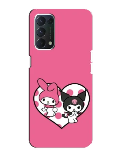 Чехол для OPPO Find X3 Lite с картинкой «Kuromi и My Melody» Чехол для OPPO Find X3 Lite с картинкой «Kuromi и My Melody»