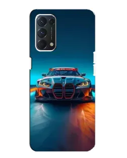 Чехол для OPPO Find X3 Lite с картинкой «BMW — огни неона» Чехол для OPPO Find X3 Lite с картинкой «BMW — огни неона»