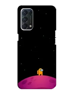 Чохол для OPPO Find X3 Lite з картинкою «Самотній герой на планеті»
