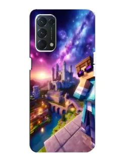 Чехол для OPPO Find X3 Lite с картинкой «Стив и космос»