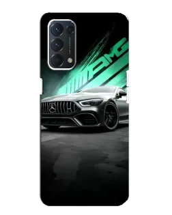 Чехол для OPPO Find X3 Lite с картинкой «Темный Mercedes AMG»
