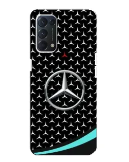 Чехол для OPPO Find X3 Lite с картинкой «Mercedes — бирюзовый акцент»