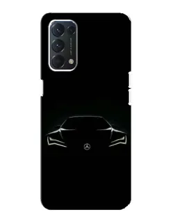 Чехол для OPPO Find X3 Lite с картинкой «Mercedes — силуэт авто» Чехол для OPPO Find X3 Lite с картинкой «Mercedes — силуэт авто»