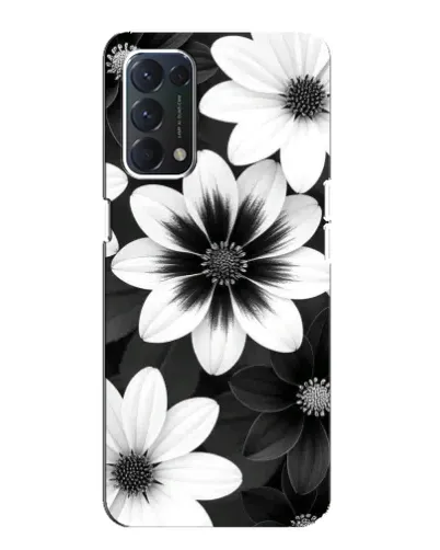 Чехол для OPPO Find X3 Lite с картинкой «Монохромные астры» Чехол для OPPO Find X3 Lite с картинкой «Монохромные астры»